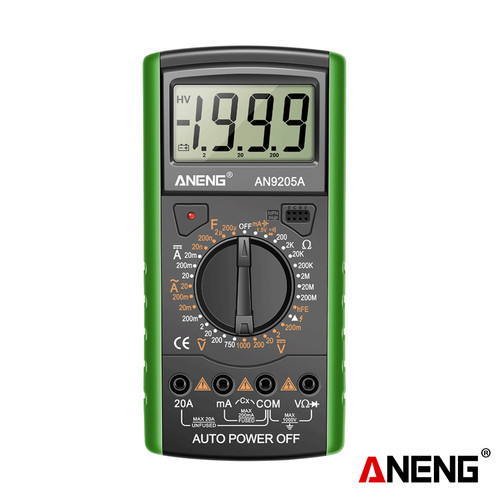 [EZR.2000324] Aneng AN9205A Digital Multimeter Portable AC Auto Power Off Original