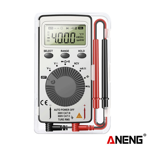 [EZR.2000325] Aneng AN101 Multimeter Digital Saku LCD AC/DC Portabel Original