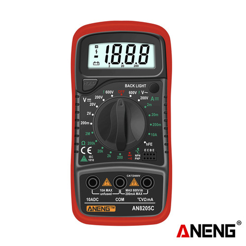 [EZR.2000326] Aneng AN8205C Digital Multimeter Voltage Tester Thermocouple Original