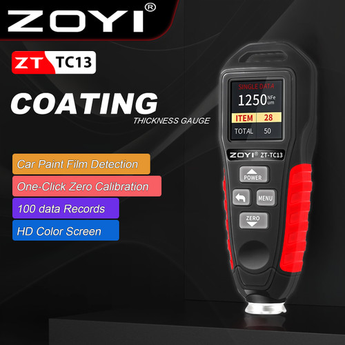 [EZR.2100041] ZOYI ZT-TC13 Coating Thickness Gauge Alat Ukur Ketebalan Cat