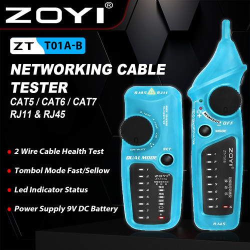 [EZR.2100053] ZOYI LAN Tester Network Wire Tracker Line Finder Cable Track RJ11 RJ45