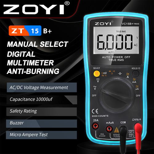 [EZR.2100070] ZOYI VC15B+ Auto Multimeter Digital Multitester Avometer Original