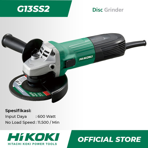 [EZM.9000007] Hitachi Hikoki Angle Grinder / Gerinda Tangan Listrik G13SS2