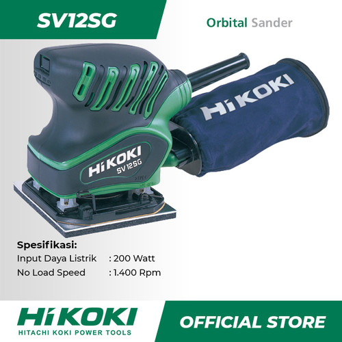 [EZM.9000014] Hitachi Hikoki Orbital Sander / Mesin Amplas Listrik 200Watt SV12SG