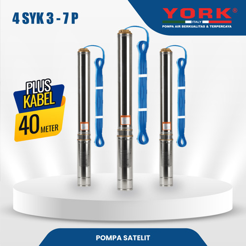 [EZM.9100003] York Pompa Satelit Type 4 SYK 3 Plus kabel 50 meter