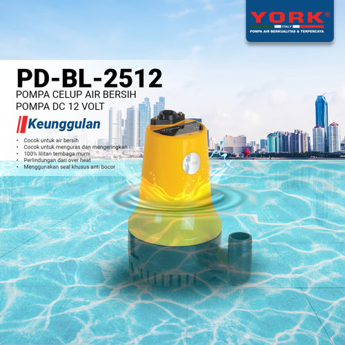 [EZM.9100034] Pompa Celup DC YORK YRK - BL2512