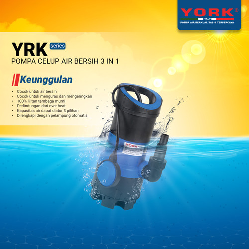 [EZM.9100019] Pompa Air Celup YORK YRK - 130 A ( 3 in 1 )