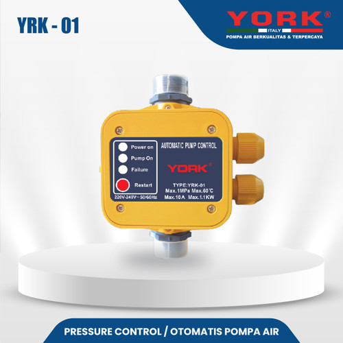 [EZM.9100026] Otomatis Pompa Air Automatic Pressure Control York YRK - 01