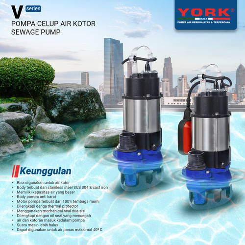 [EZM.9100032] Pompa Celup Air Kotor York