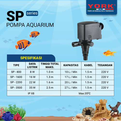 [EZM.9100033] Pompa Aquarium York SP