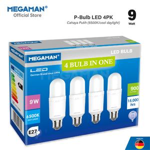 [EZM.9200082] 4 In 1 Lampu LED Bulb 9 Watt Megaman YTP52Z1 4PK