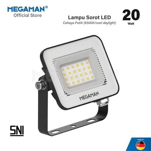 [EZM.9200085] Lampu Sorot Proyek LED 20 Watt Megaman FloodLight ZDL3014 Kuning 3000K