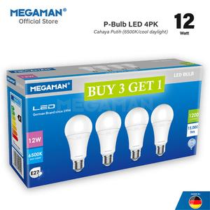 [EZM.9200212] 3 Get 1 Lampu LED Bulb 12 Watt Megaman YTA60Z2 4PK