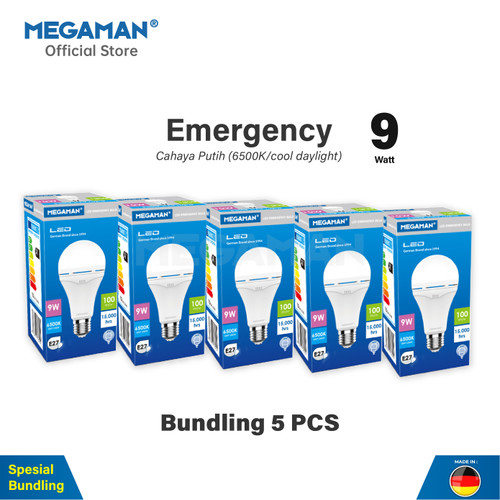 [EZM.9200175] Grosir 5 in 1 Lampu Emergency LED 5 Watt Megaman YTA70EMA