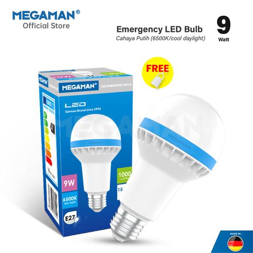 [EZM.9200176] Lampu Emergency LED 9 Watt Megaman Bulb YTA70EMA