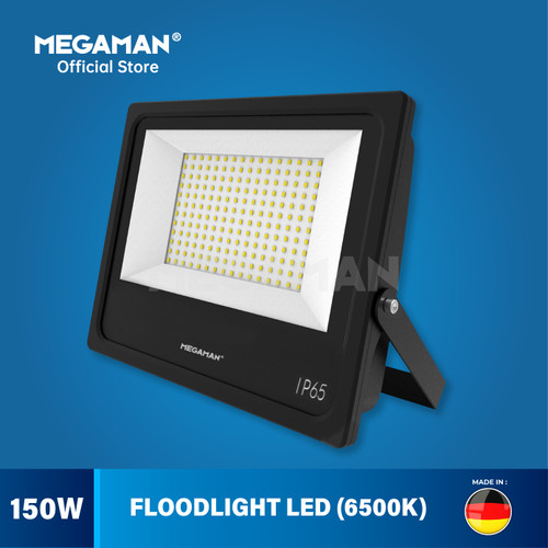 [EZM.9200193] Lampu Tembak Sorot Taman LED Floodlight Outdoor Megaman YTMHF1005 6500K