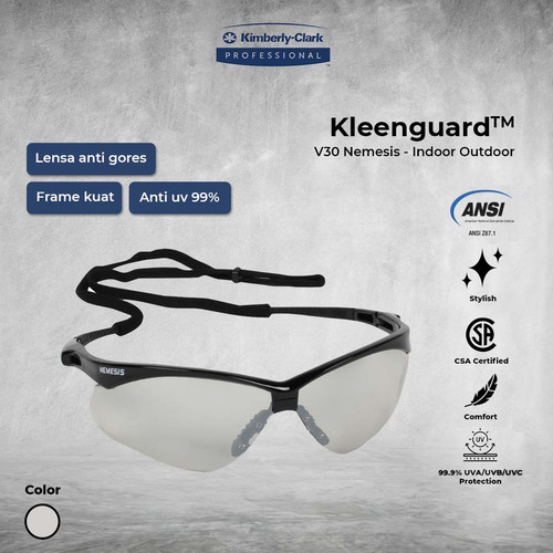 [EZO.5500019] KleenGuard Eyewear V30 Nemesis Indoor Outdoo- Kacamata Safety Anti UV