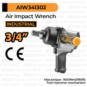 [EZM.8100637] Air Impact Wrench 3/4" INGCO AIW341302 Kunci Sok Soket Pneumatic Inch