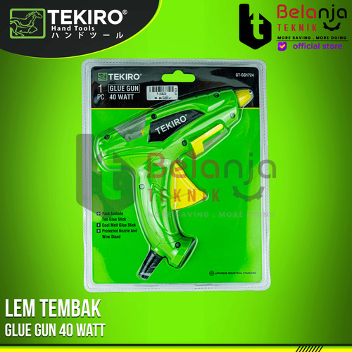 [EZM.3505609] Tekiro Glue Gun 40 Watt Lem Tembak 40 W Alat Lem Bakar Tembakan Lem