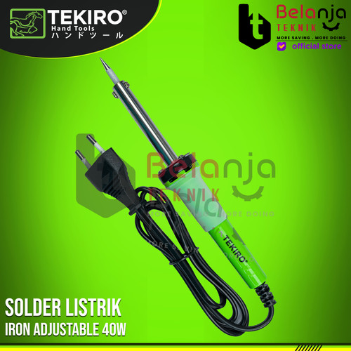 [EZM.3502912] TEKIRO Iron Adjustable 40W Solder Listrik Alat Soldering 40 Watt