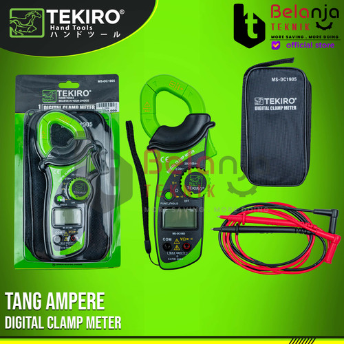 [EZM.3501064] Tekiro Tang Ampere Digital Digital Clamp Meter Alat Cek Arus MS-DC1905