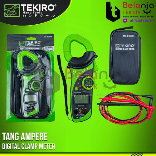 [EZM.3501064] Tekiro Tang Ampere Digital Digital Clamp Meter Alat Cek Arus MS-DC1905