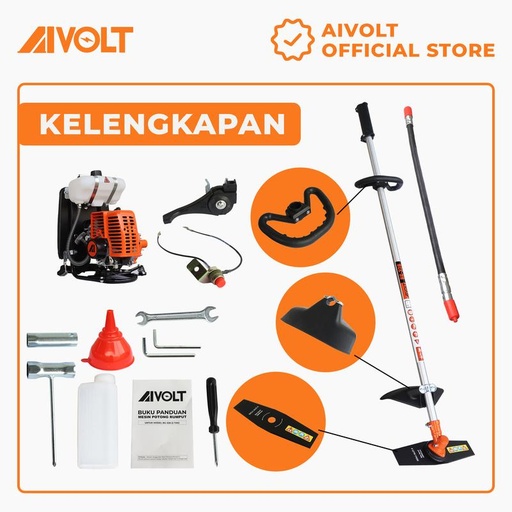 [
BG-328] Mesin Potong Rumput Gendong 2-Tak Aivolt Brush Cutter BG-328 Teknologi Jerman Kualitas Jepang