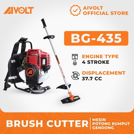 [ BG-435] Mesin Potong Rumput Gendong 4-Tak Aivolt Brush Cutter BG-435 Teknologi Jerman Kualitas Jepang