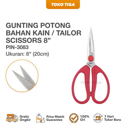 [EZO.0300075] Gunting Potong Bahan Kain / Tailor Scissors 8 (PIN-3083)