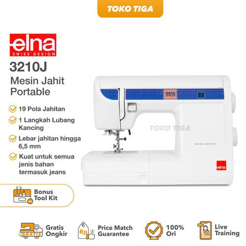 [EZO.0300076] Mesin Jahit Portable Bahan Tebal - ELNA 3210J