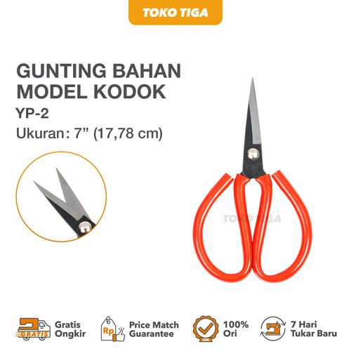 [EZO.0300085] Gunting Potong Bahan Kain Model Kodok / Tailor Scissors 7 (YP-2)