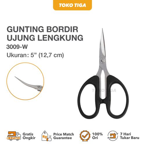 [EZO.0300090] Gunting Bordir Ujung Lengkung 3009 W / Premium Embroidery Scissors 5 Inch