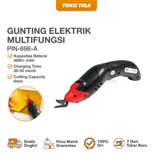 [EZO.0300093] Gunting Bahan Kain & Kertas Elektrik Multifungsi / Electric Portable Scissor Cutter PIN-696A