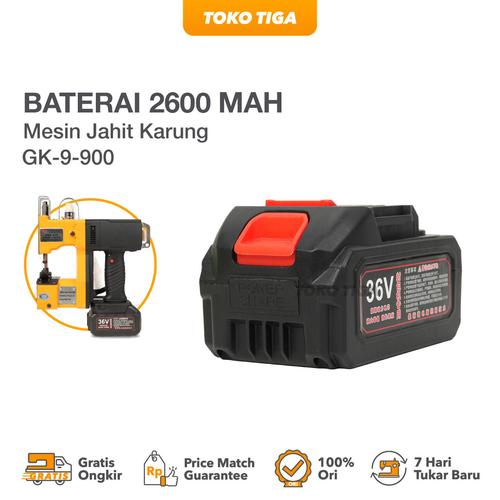 [EZO.0301085] Baterai & Charger Cadangan Mesin Jahit Karung GK9-900 / Battery GK 9-900 FEIREN FLYINGMAN