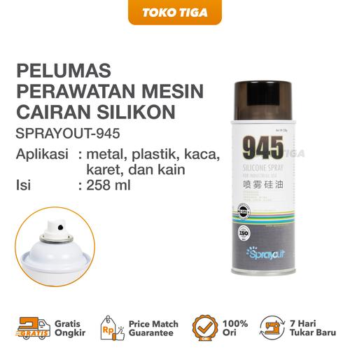 [EZO.0300106] Spray Pelumas Perawatan Mesin Cairan Silikon / Dry Silicone Spray (Sprayout Sprayidea Sprayvan Sprayway Rust go 945 F-18 F-20)