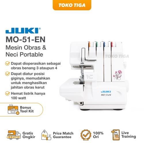 [EZO.0300118] Mesin Jahit Obras 4 Benang Portable JUKI MO51EN / MO-51-EN / MO50E