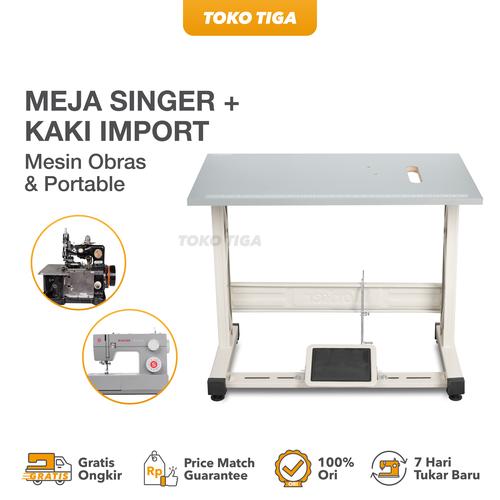[EZO.0300124] Meja dan Kaki Import Mesin Jahit Obras Tradisional & Portable