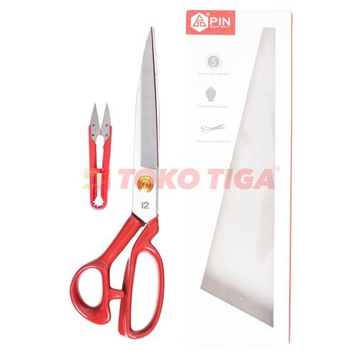[EZO.0300510] Gunting Potong Bahan Kain Tailor Brazil Quality 12 inch (PIN-1124)
