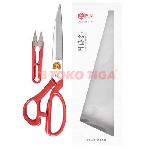 [EZO.0300511] Gunting Potong Bahan Kain Tailor Brazil Quality 10 inch (PIN-1104)