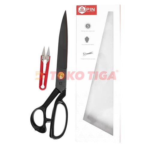 [EZO.0300513] Gunting Potong Bahan Kain Tailor Germany Quality 12 inch (PIN-12)