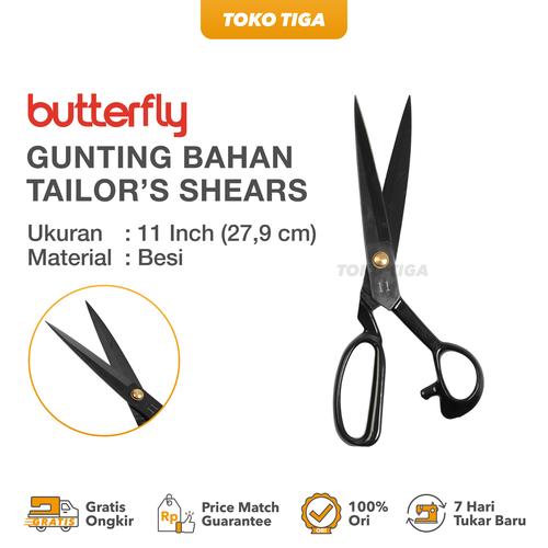 [EZO.0300693] Gunting Potong Bahan Kain Tailor Butterfly Ukuran 11 inch / 11
