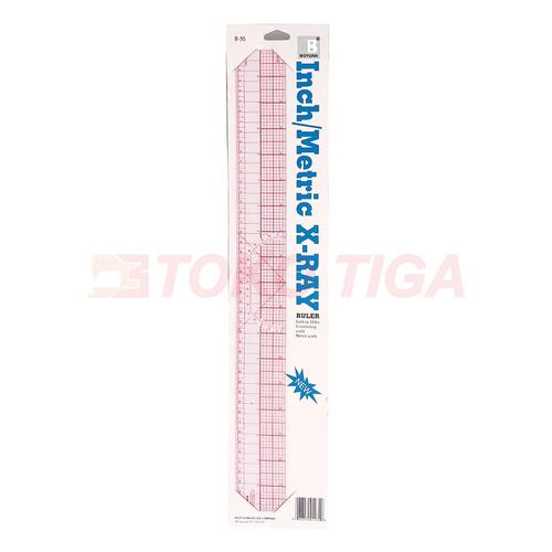 [EZO.0301427] Penggaris Jahit/Menjahit/Pola/Skala - Inch/ Metric Ruler 45cm - B-95C