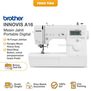 [EZO.0300064] Mesin Jahit BROTHER Innov-is A16 Heavy Duty Computerised Portable