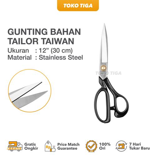 [EZO.0300634] Gunting Bahan Kain Professional Stainless Steel Golden Eagle 12 inch