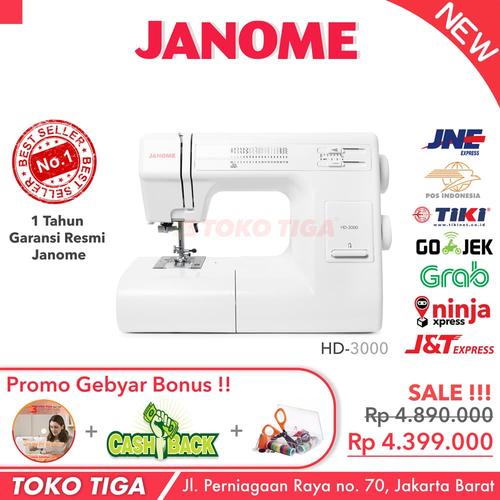 [EZO.0301189] Mesin Jahit JANOME Heavy Duty HD3000 / HD-3000 (Portable Multifungsi)