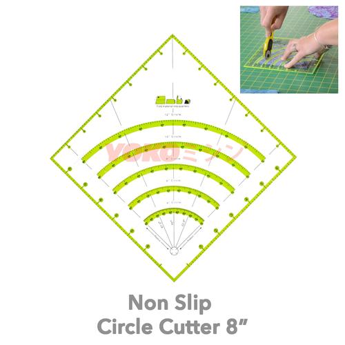 [EZO.0301202] Penggaris Jahit Pola Quilting - Non Slip Circle Cutter 8 (KT-90)
