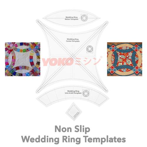 [EZO.0301204] Penggaris Jahit Pola Quilting - Wedding Ring Templates - (MSX-01)