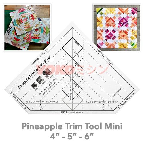 [EZO.0301206] Penggaris Jahit Pola Quilting - Pineapple Trim Small Mini 6 (MST-03S)