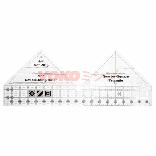 [EZO.0301208] Penggaris Jahit Pola Patchwork - 90 Degree Double-Strip Ruler (MSW-02)