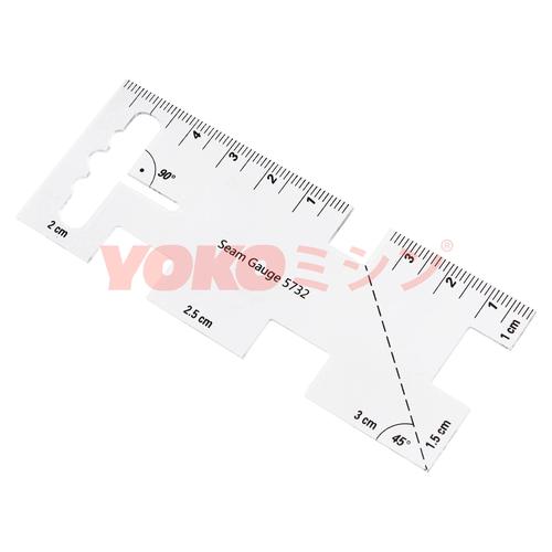 [EZO.0301239] Penggaris Pengukur Tepi Kampuh / Seam Gauge Ruler - YOKO (5732)